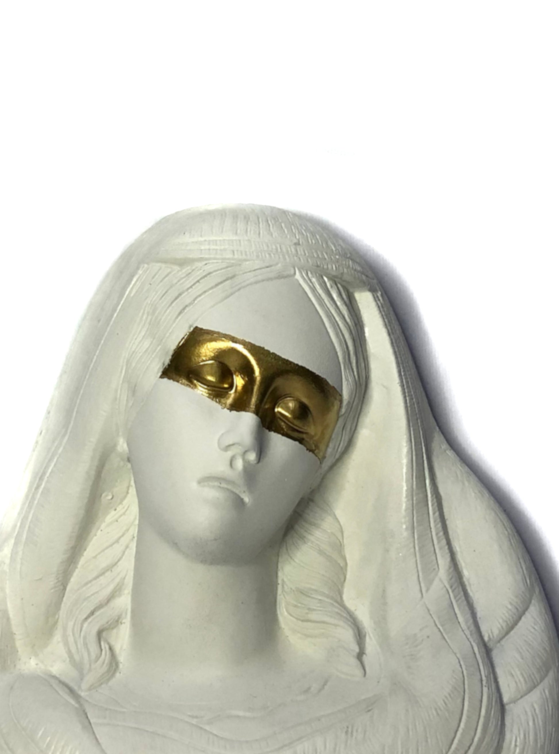 VIRGIN_MARY_BASRELIEF_GOLD_WHITE_FACE_ART