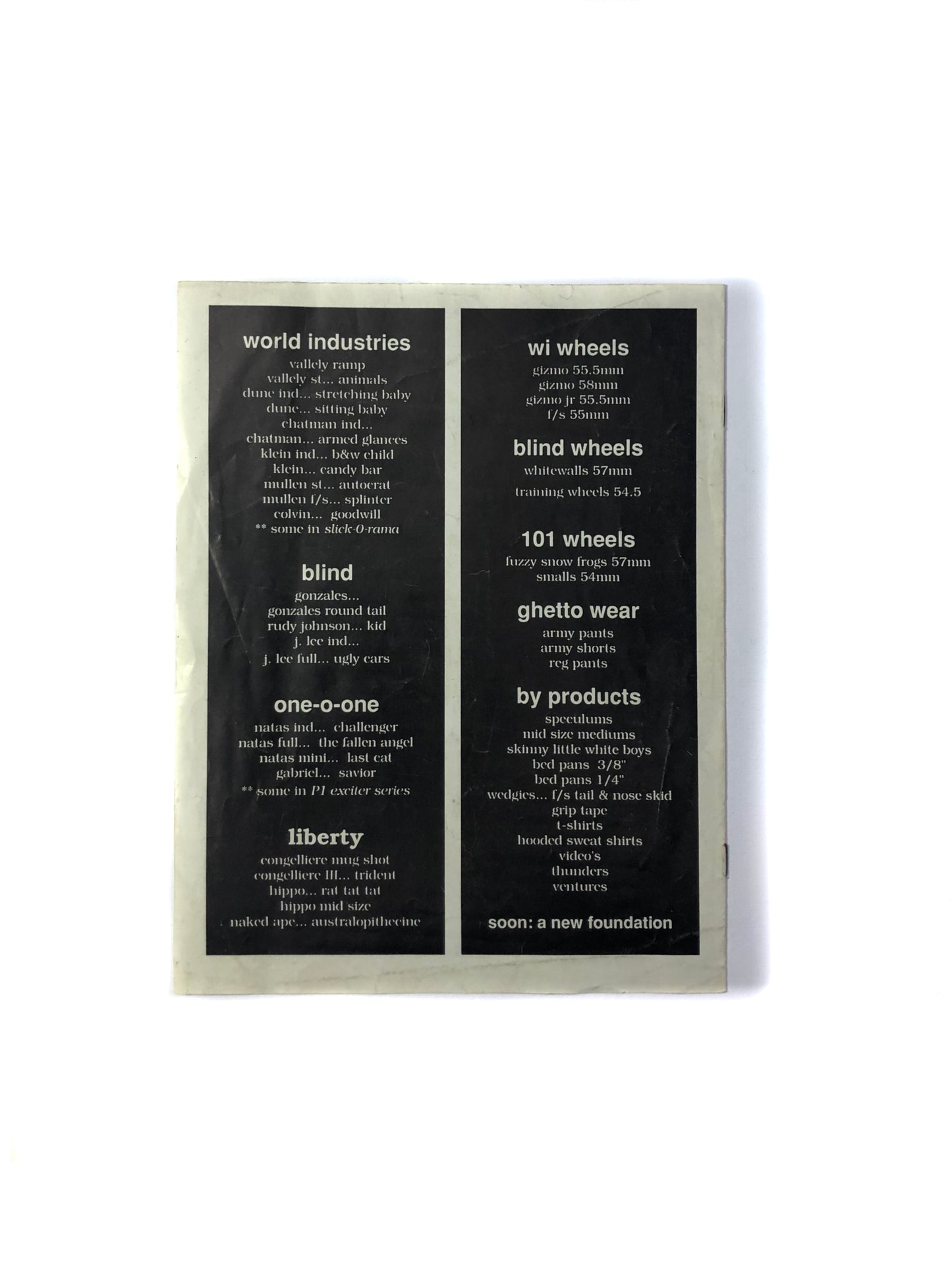 World Industries Catalog 1991